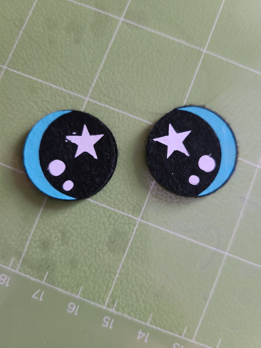 Felt 1 inch Star Eyes