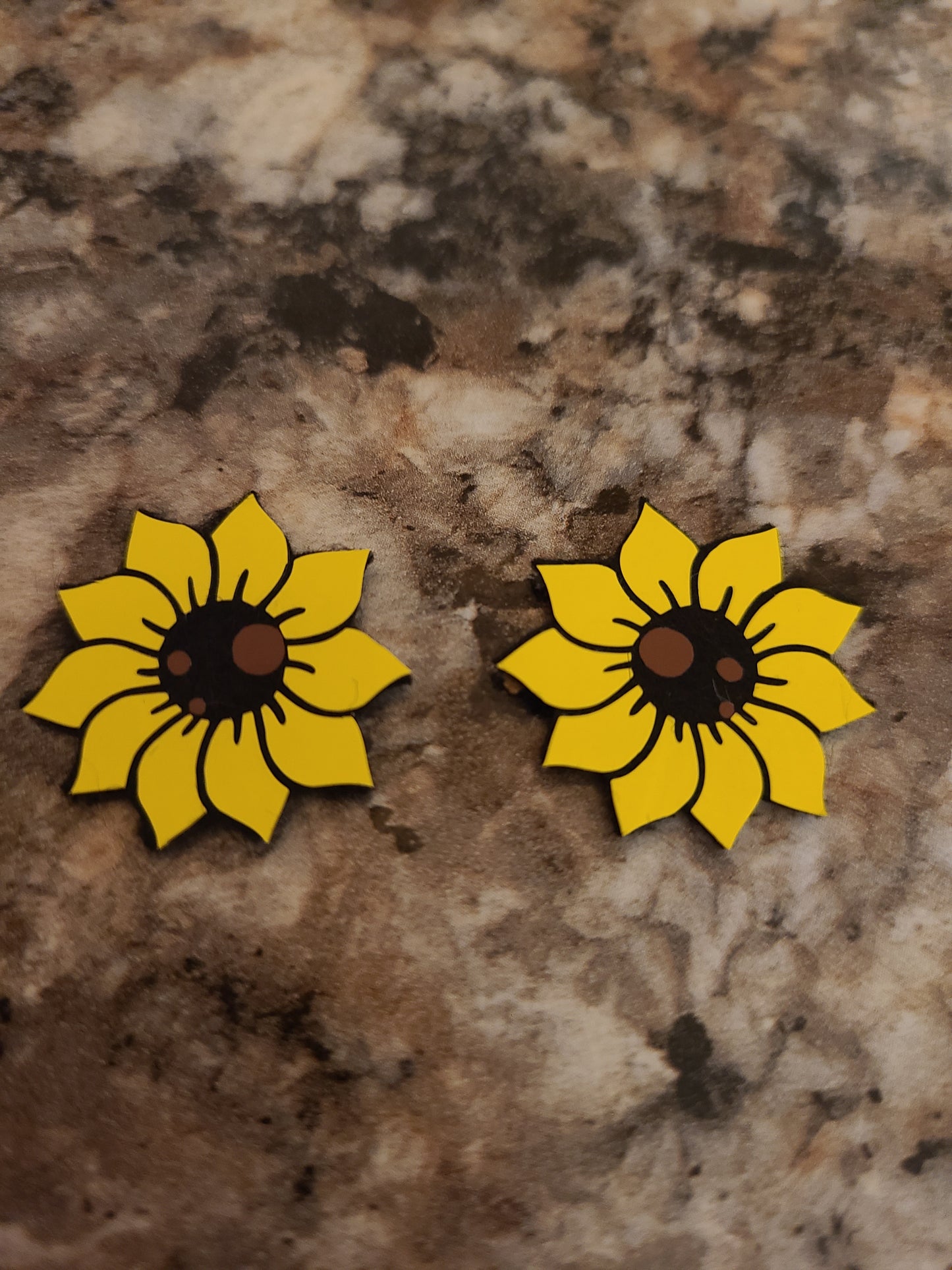 Felt 1 inch Sunflower Eyes