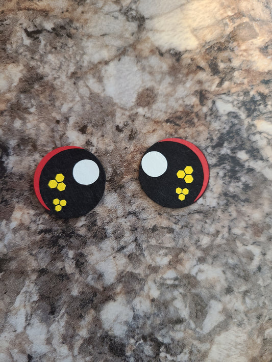 Felt 1 inch honeycomb eyes