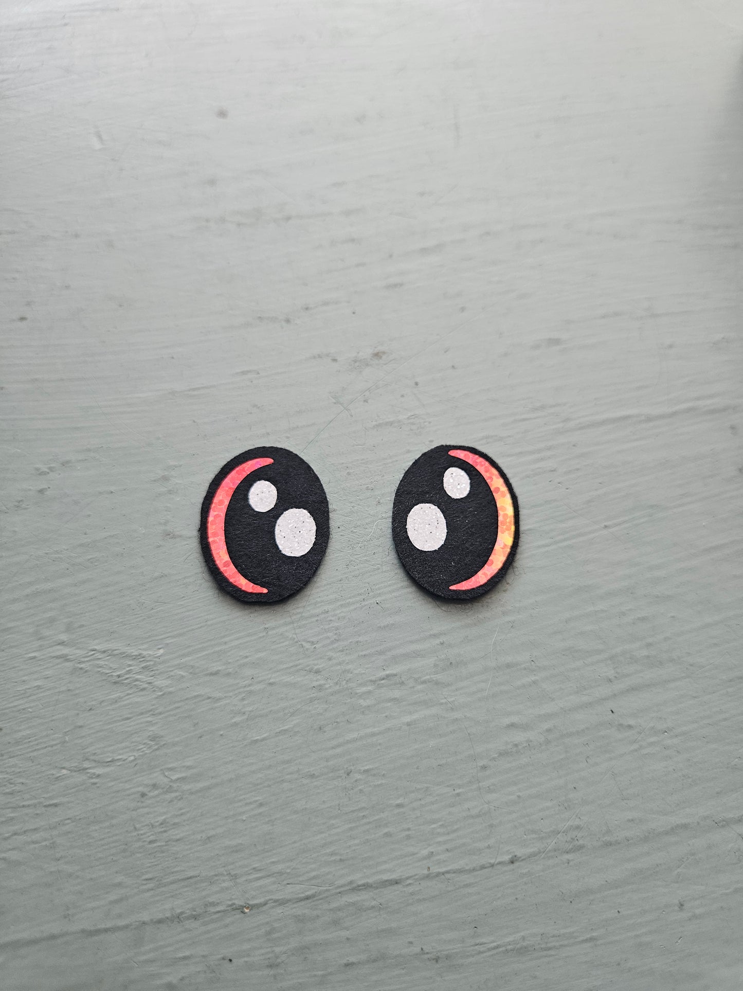 Cute Cresent Moon Eyes 1 inch