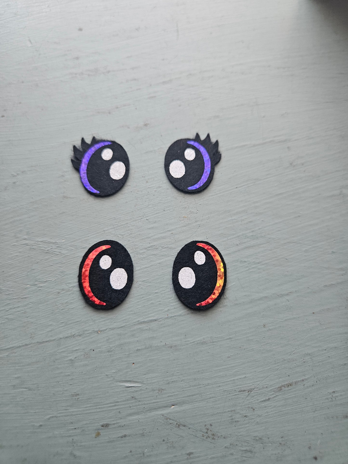 Cute Cresent Moon Eyes 1 inch