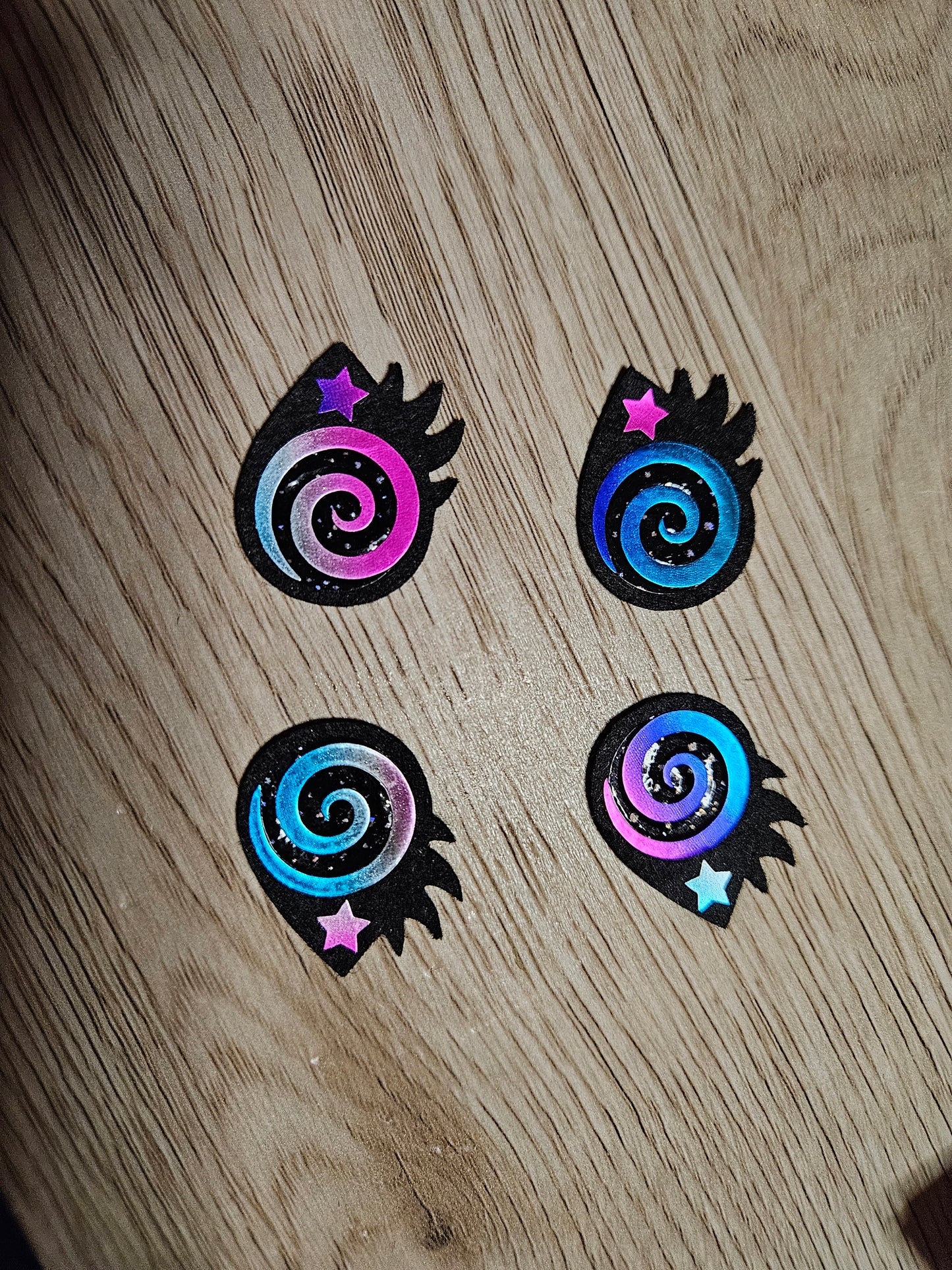 1 inch Felt Spiral eyes