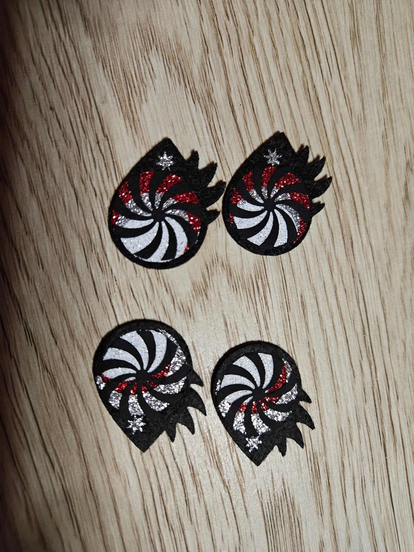 1 inch Felt Spiral eyes