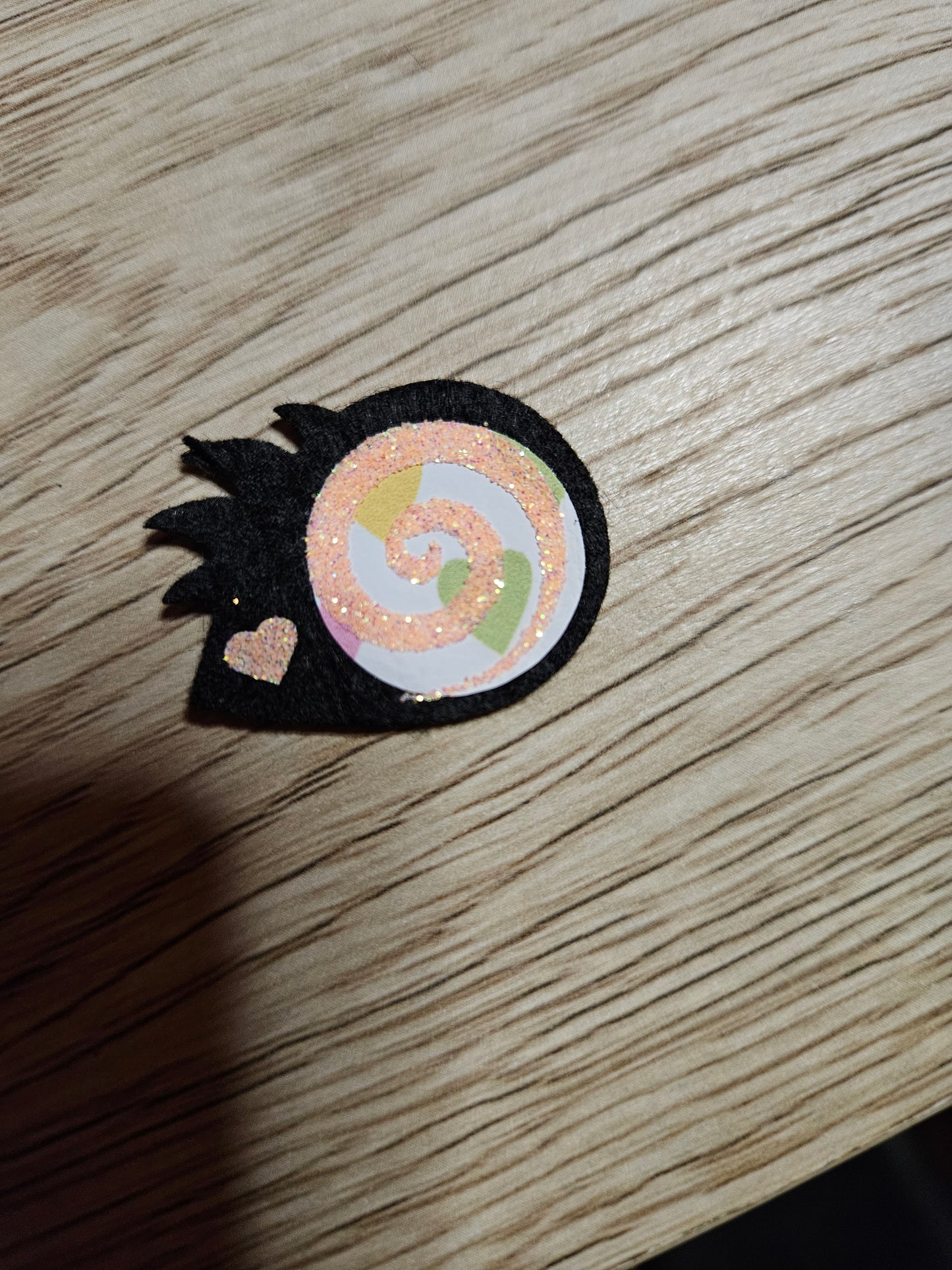 1 inch Felt Spiral eyes