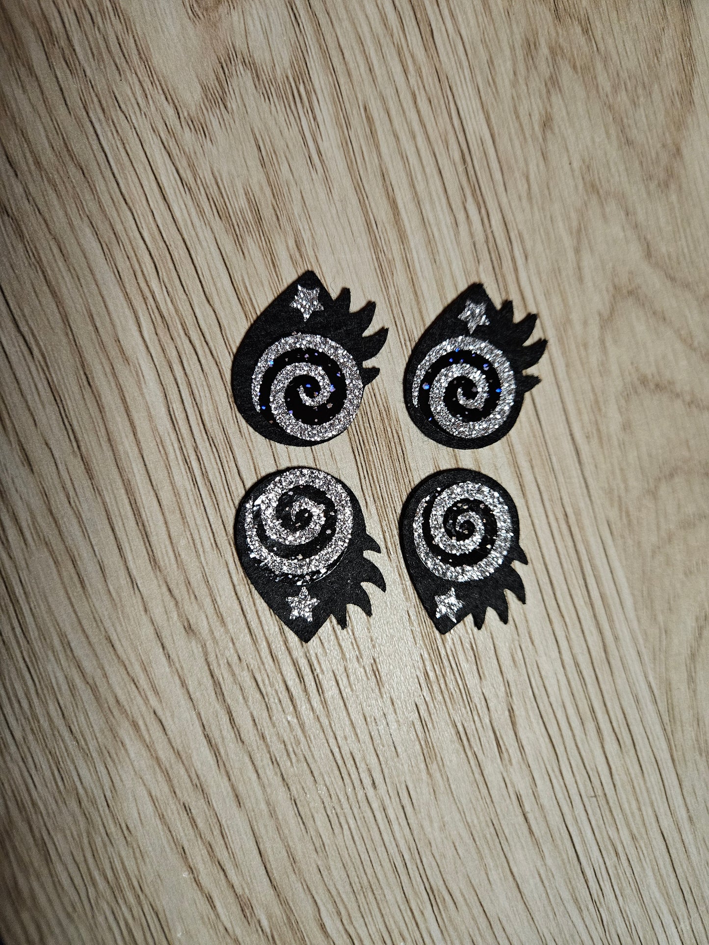 1 inch Felt Spiral eyes